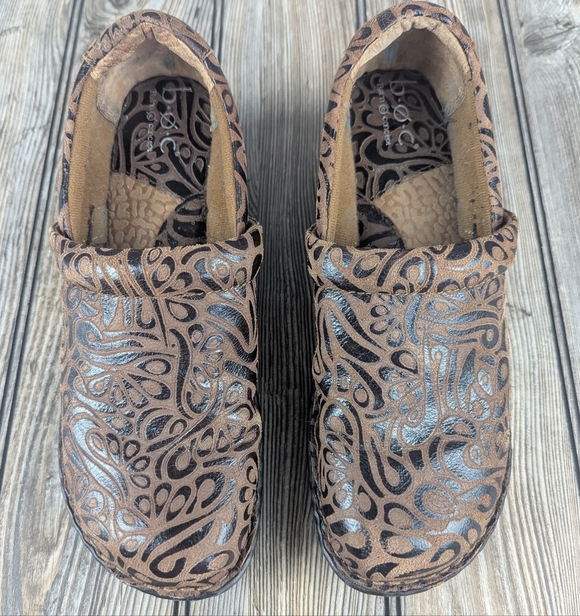 BOC Peggy Leather Dual Texture 9.5 Leather Clogs - Picture 1 of 15